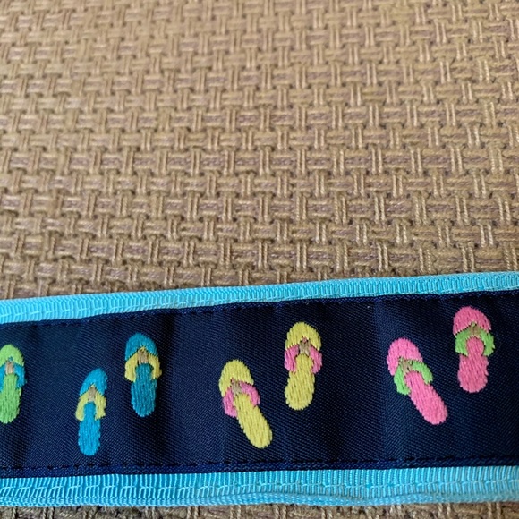 Eliza B Navy Flip Flop D- Ring Fabric Belt - M - Picture 2 of 5